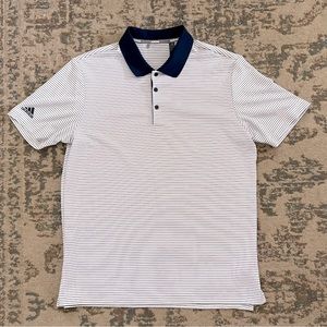 Adidas Men’s Performance Striped Polo Shirt